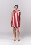 Ividia Sleeveless Dress (Red/Pink)