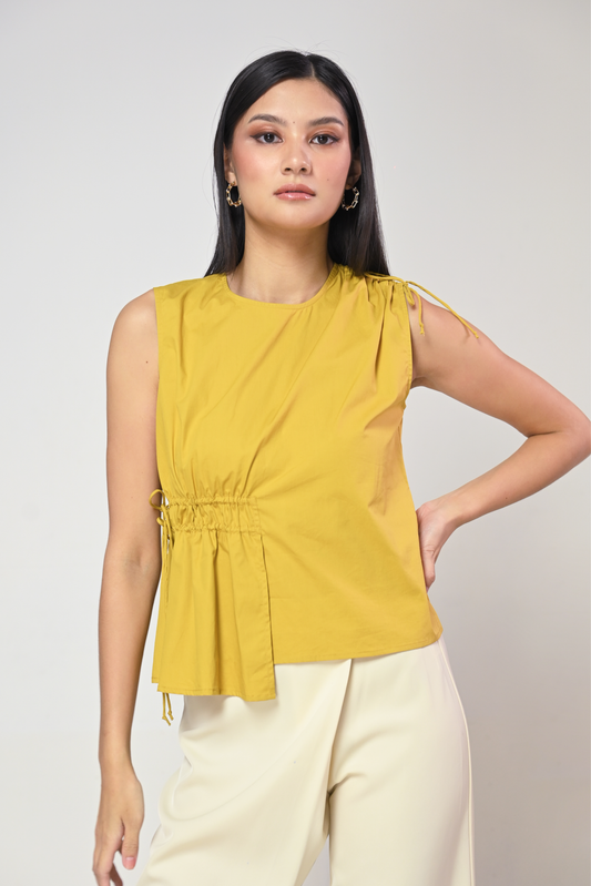 Terrain Idela Sleeveless Top (Mustard)