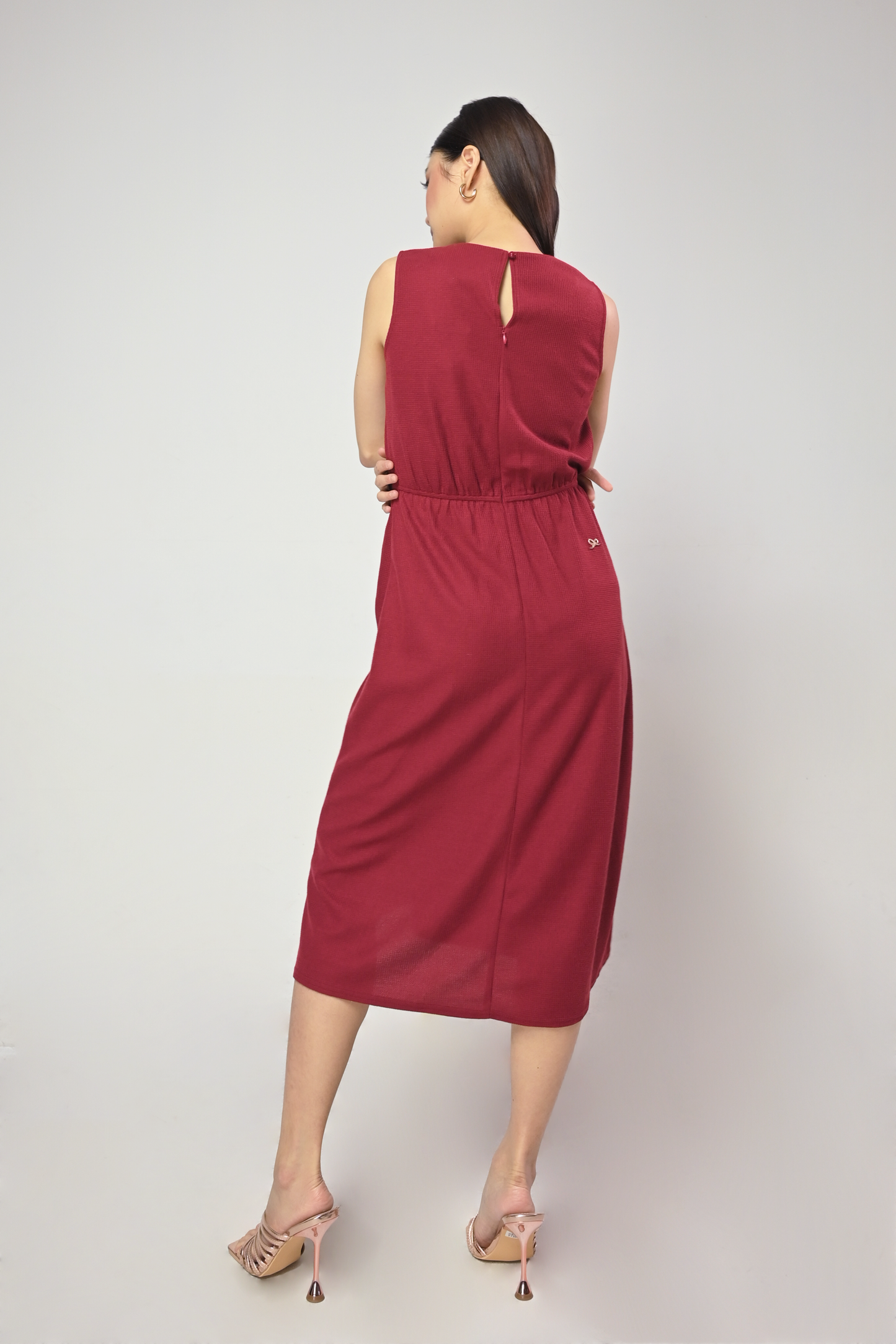 Terrain Imari Sleeveless Dress (Wine)