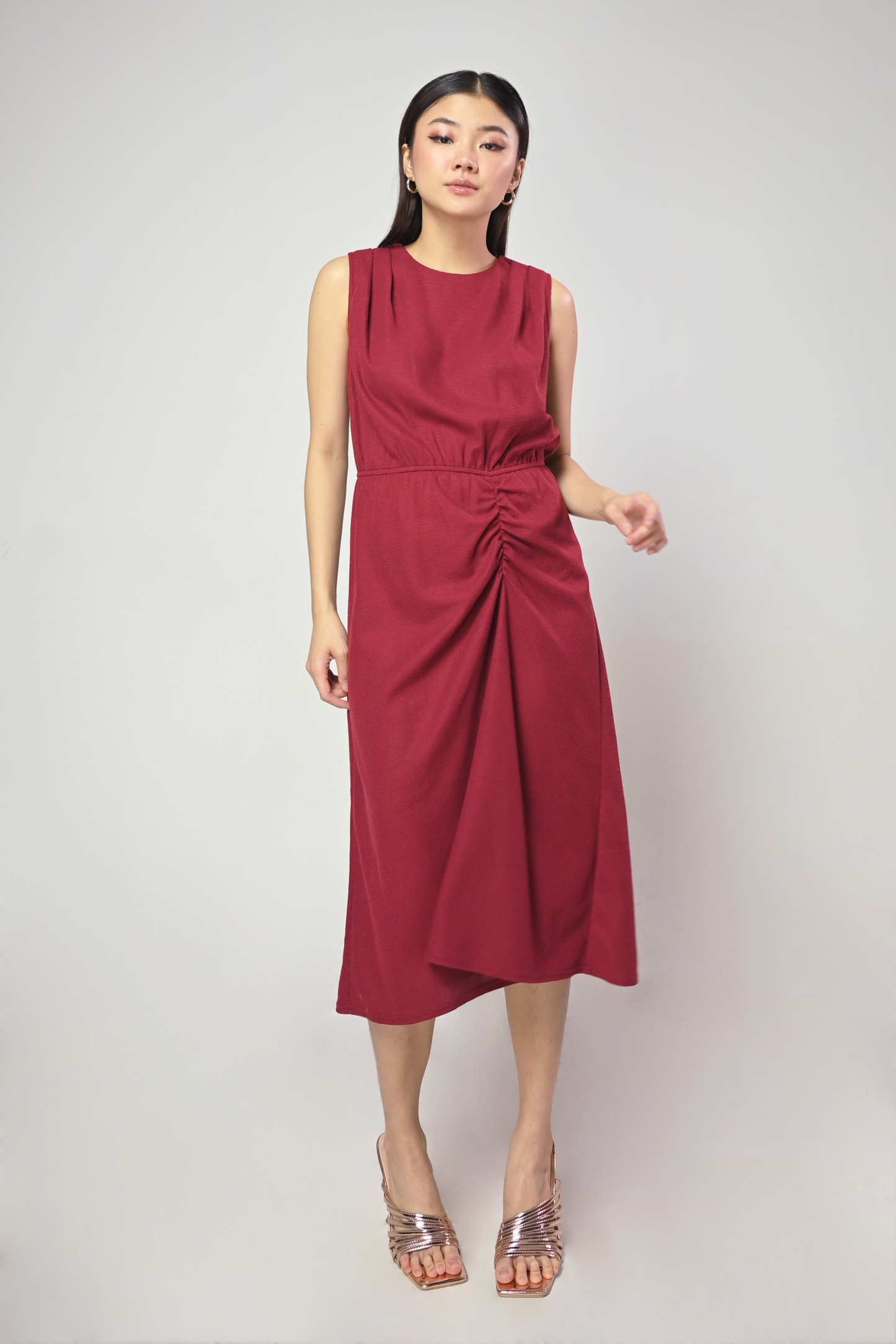 Terrain Imari Sleeveless Dress (Wine)