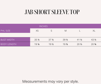 Holiday 2025 Jab Short Sleeve Top (Dark Brown)