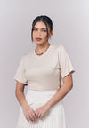 Jacey Short Sleeve Top (Cream)