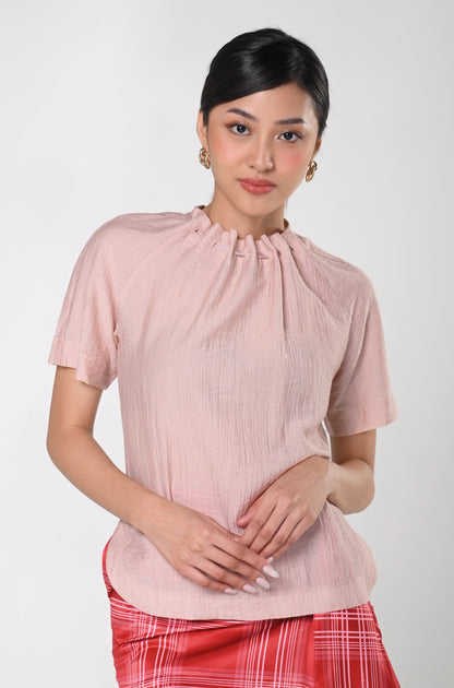 Secret Garden Jayla Short Sleeve Top (Blush)