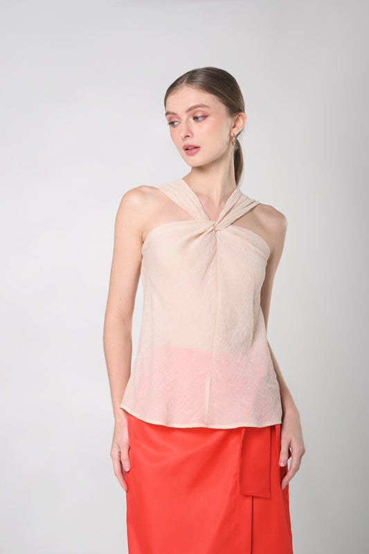 Secret Garden Jayla Sleeveless Top (Cream)