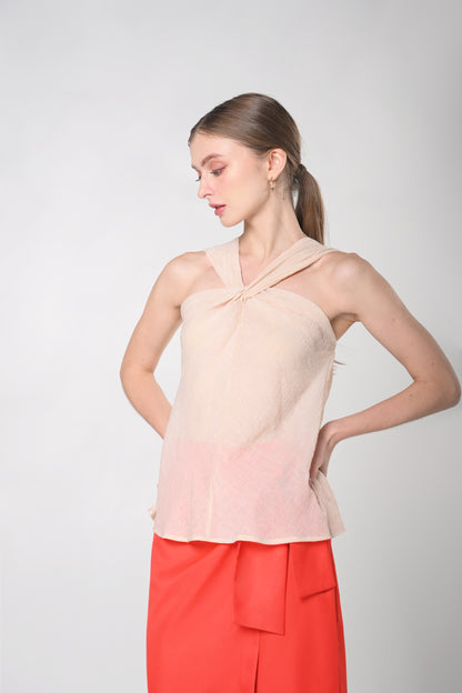 Secret Garden Jayla Sleeveless Top (Cream)