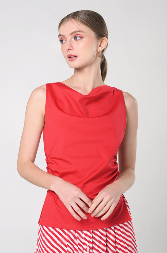 Secret Garden Jazlyn Sleeveless Top (Red)