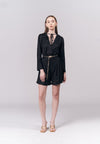 Jeanette Long Sleeve Top (Black)