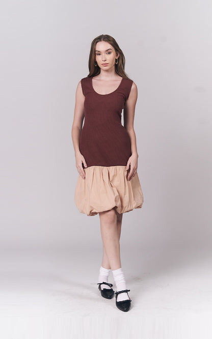 Jenner Sleeveless Dress (Burgundy)