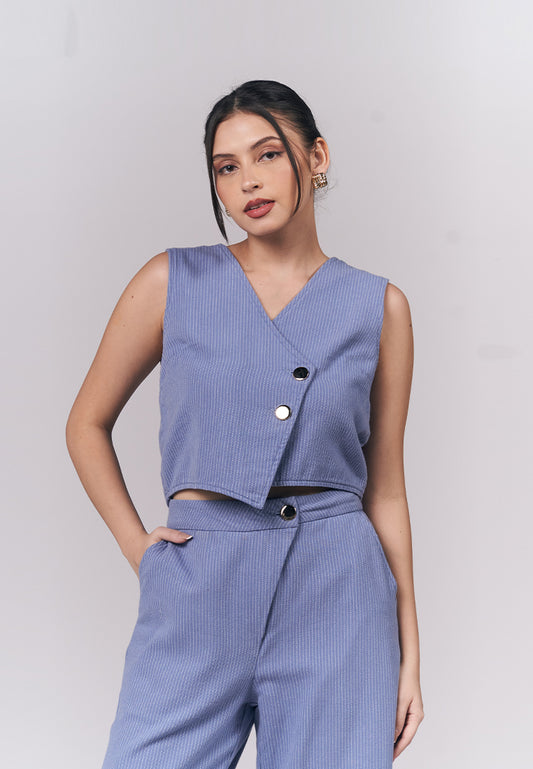 Jester Sleeveless Top (Blue)