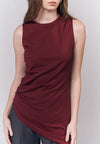 Jhill Sleeveless Top (Burgundy)