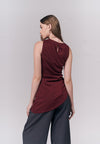 Jhill Sleeveless Top (Burgundy)