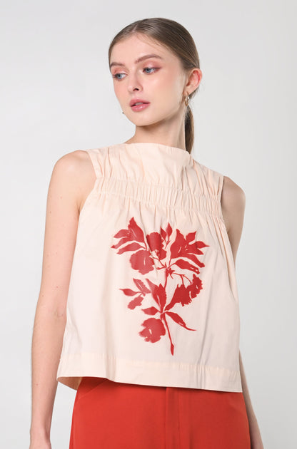 Secret Garden Jhoy Sleeveless Top (Blush)