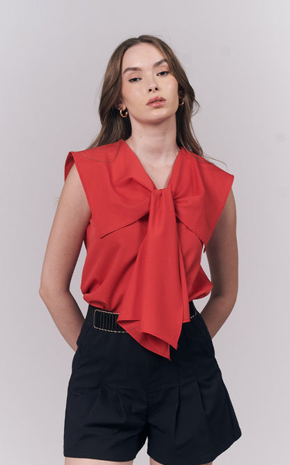 Joeburn Sleeveless Top (Red)