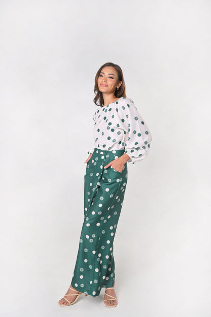 Wonderland Karou Pants (Green/White)