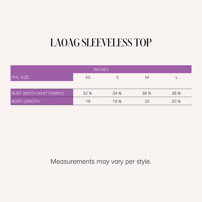 Sari- Sari Laoag Sleeveless Top (Off-white)