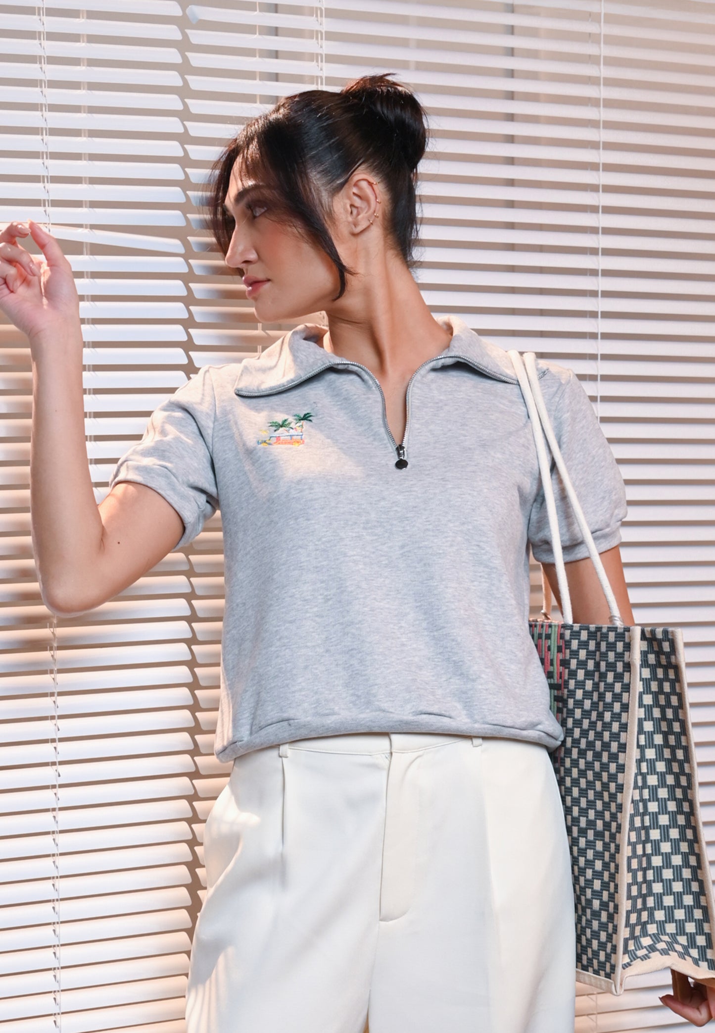 Plains & Prints × Pete Rich Short Sleeve Sportshirt Top (Cream)