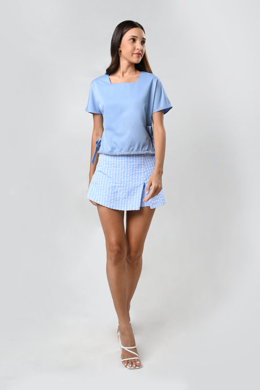 Caravan Short Sleeve Top (Blue)