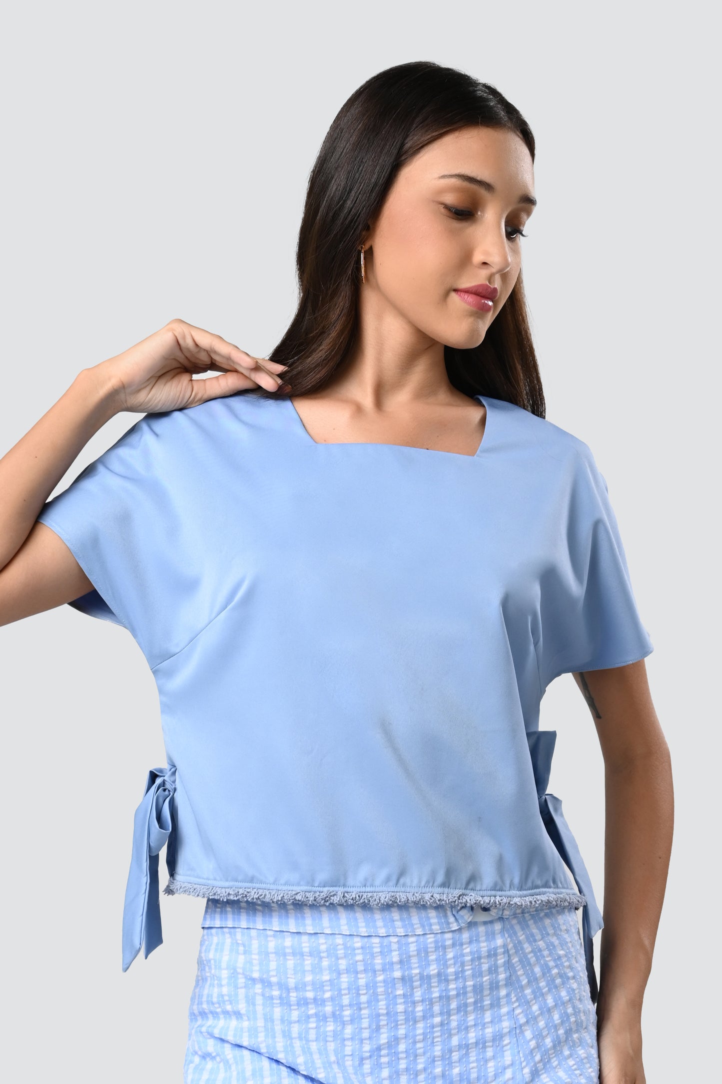 Caravan Short Sleeve Top (Blue)