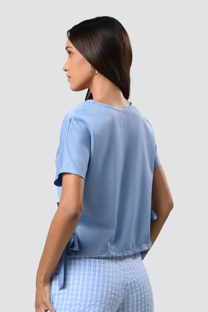 Caravan Short Sleeve Top (Blue)