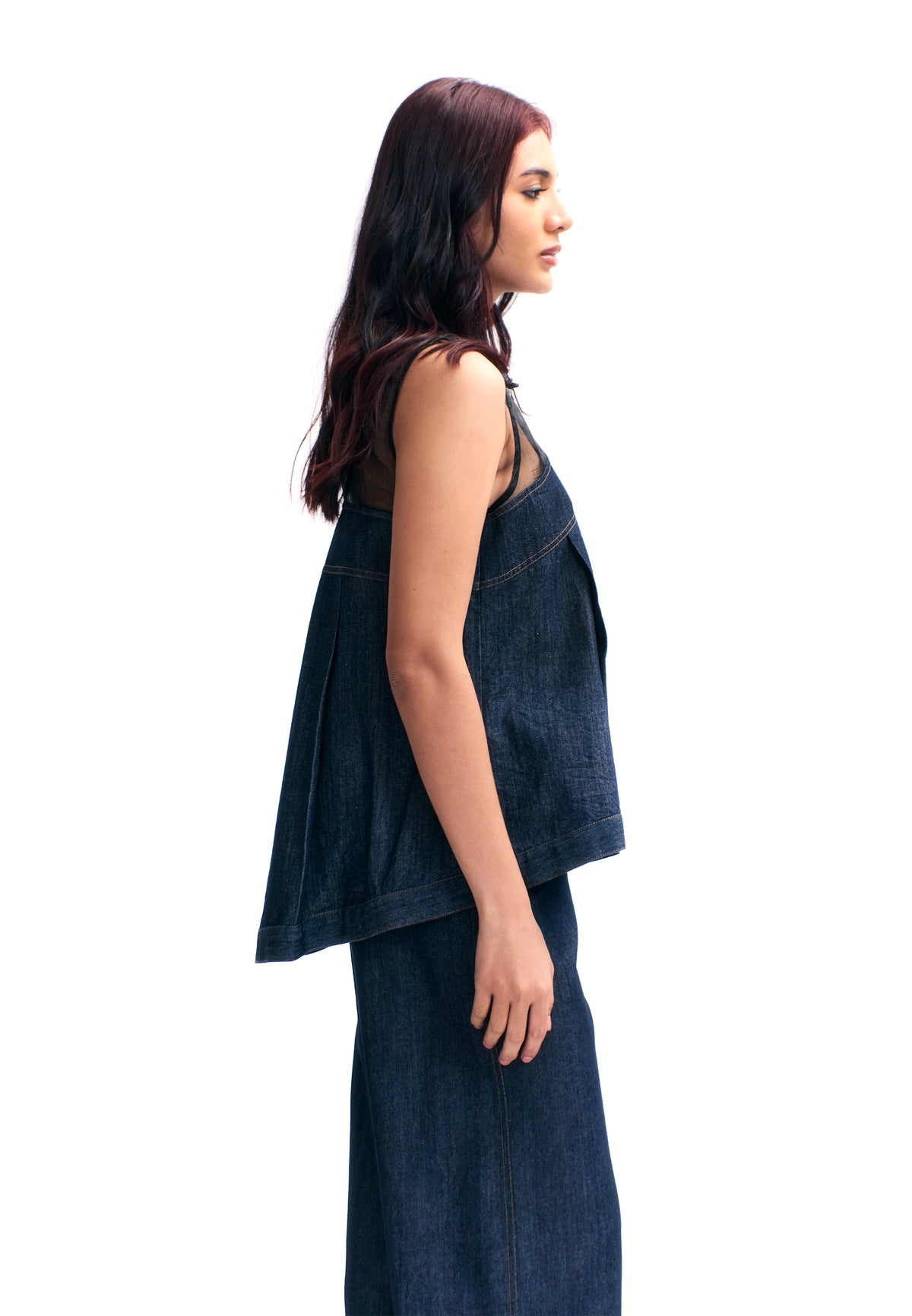 RAF Twitch Sleeveless Top (Dark Denim)
