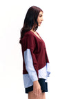 RAF Truly Long Sleeve Top (Striped Red)