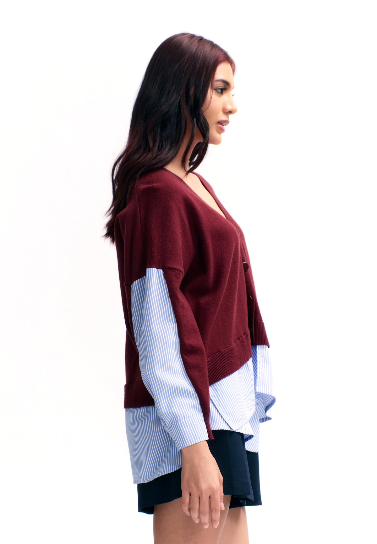 RAF Truly Long Sleeve Top (Striped Red)