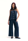 RAF Twitch Sleeveless Top (Dark Denim)
