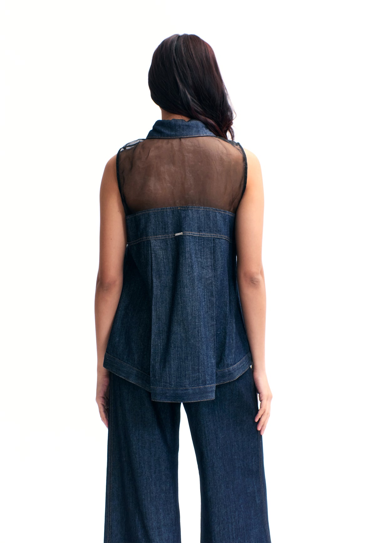 RAF Twitch Sleeveless Top (Dark Denim)