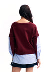 RAF Truly Long Sleeve Top (Striped Red)