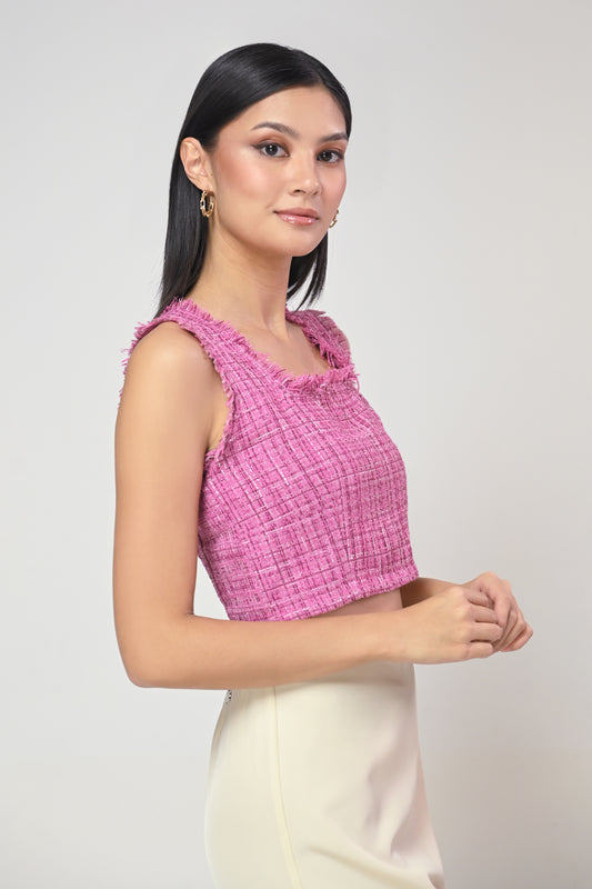 Terrain Midge Sleeveless Top (Fuchsia)