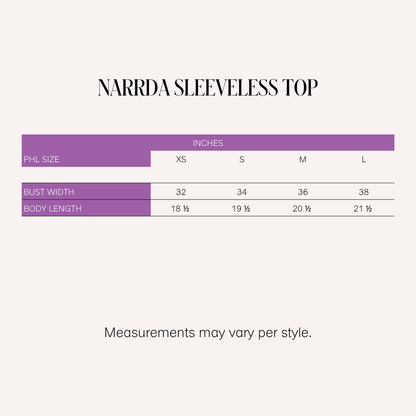 Sari- Sari Narrda Sleeveless Top (White)