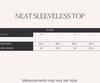 Raf Neat Sleeveless Top (Sage)