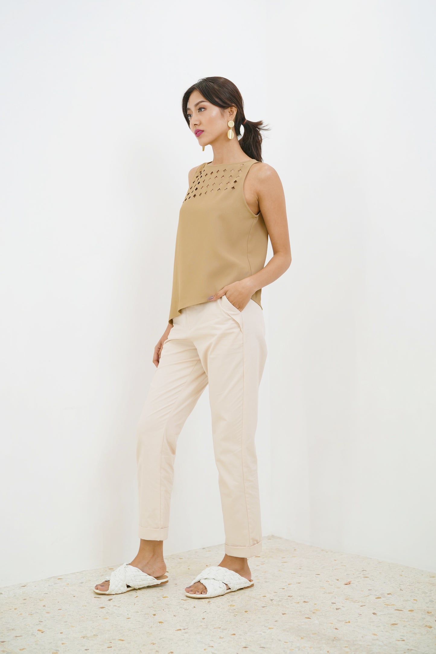 Cutting Edge Delta Pants (Beige)