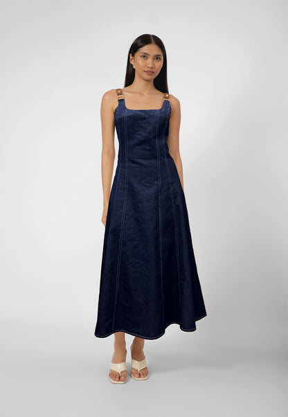 Raf Goyard Sleeveless Dress (Navy)