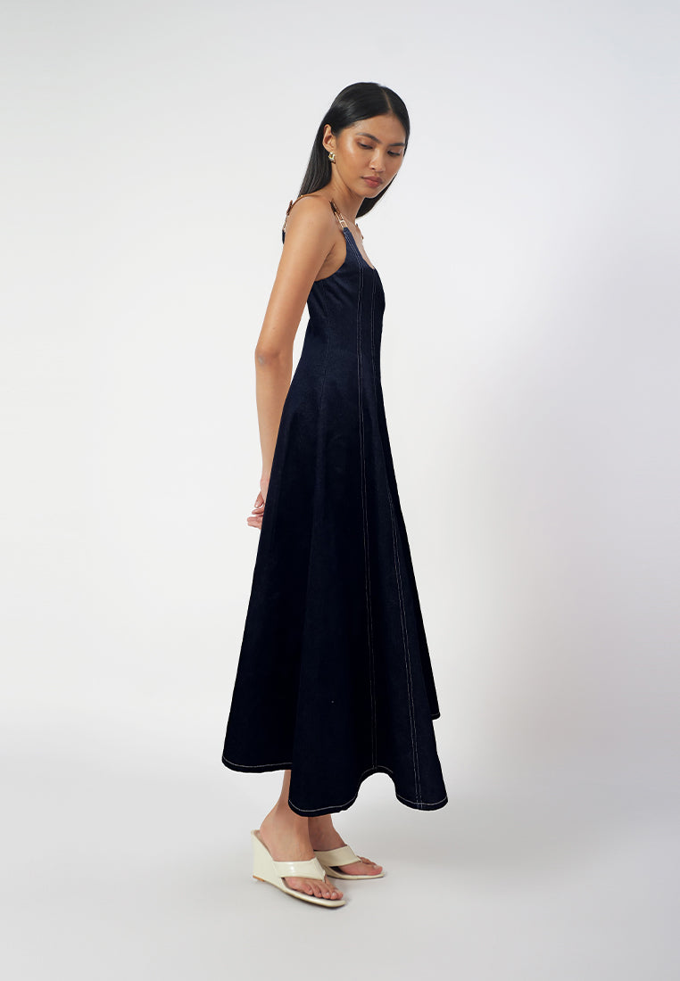 Raf Goyard Sleeveless Dress (Navy)