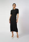 Raf Ida Short Sleeve Dress  (Black)