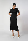 Raf Ida Short Sleeve Dress  (Black)