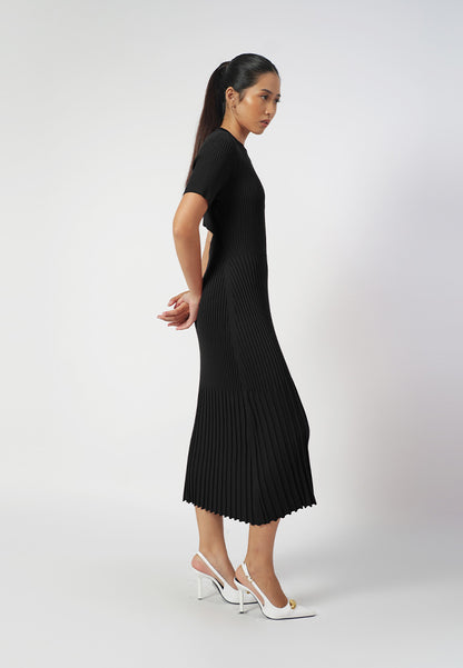 Raf Ida Short Sleeve Dress  (Black)