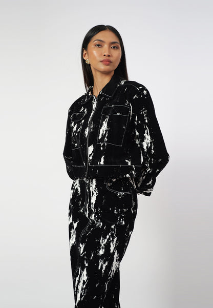 Raf Ivor Long Sleeve Jacket (Black/White)