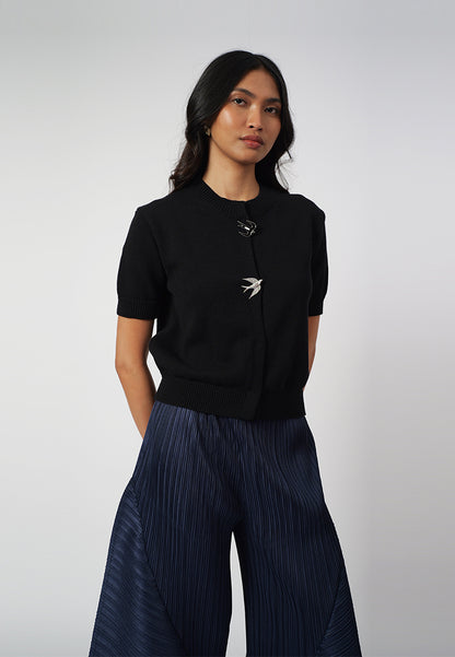Raf Ivettes Short Sleeve Top (Black)
