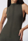 Raf Inez Sleeveless Dress  (Dark Sage)