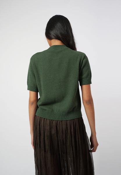 Raf Ivettes Short Sleeve Top (Green)