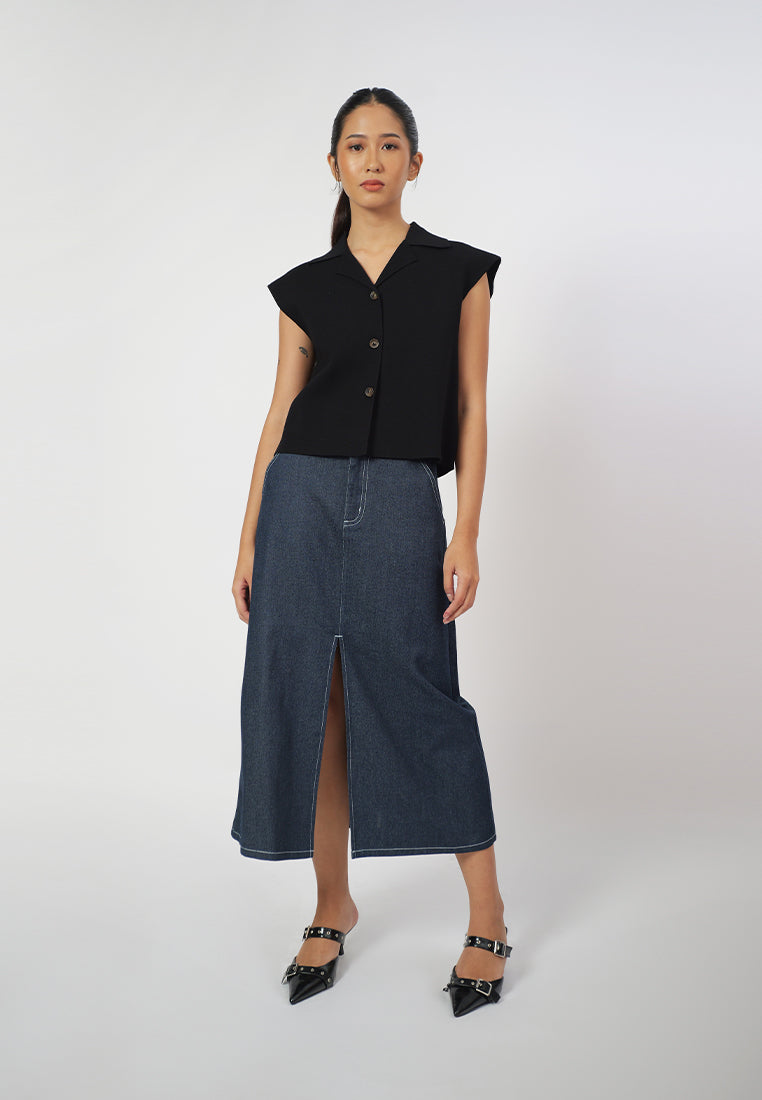 Raf Gemma Sleeveless Top (Black)