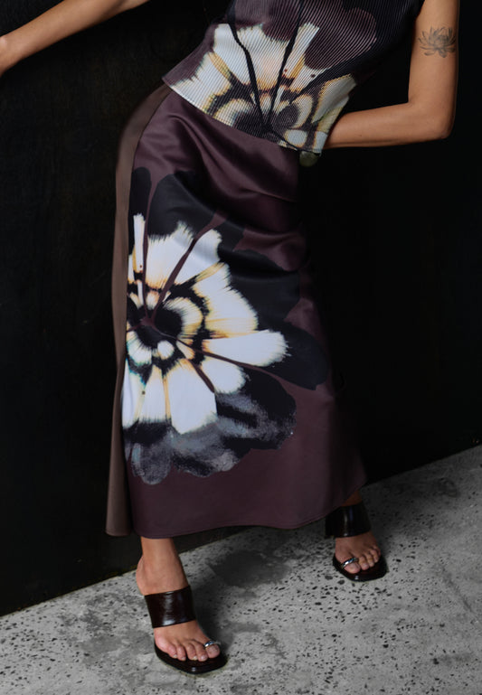 Erwyn Skirt (Spot Print Brown)
