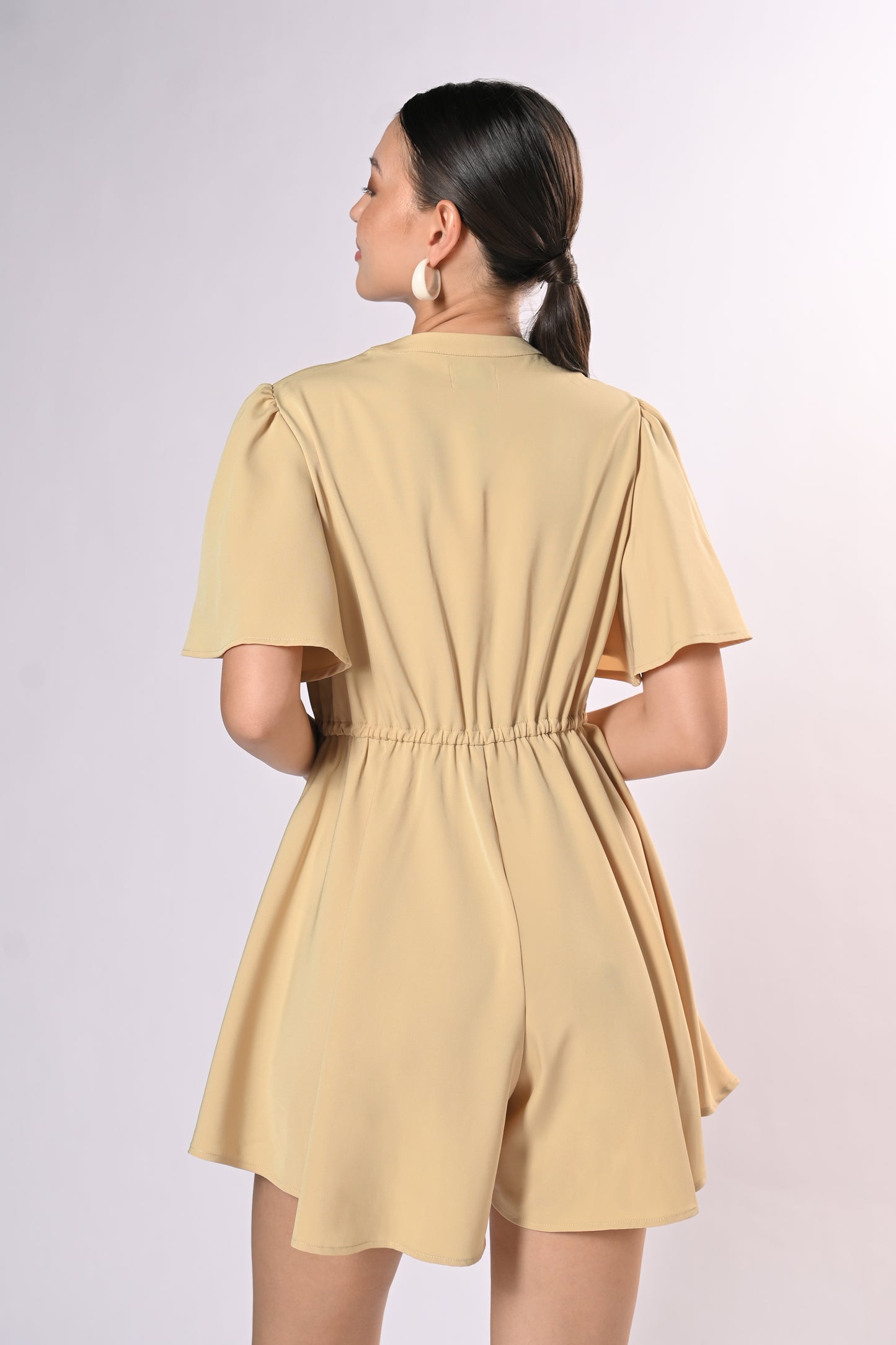 Voyage Hermia Short Sleeve Playsuit (Canary Yellow)