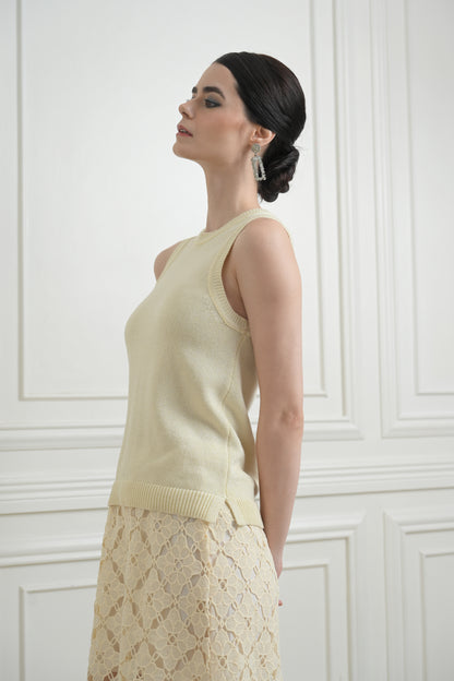 Raf Iddaho Sleeveless Top (Ivory)