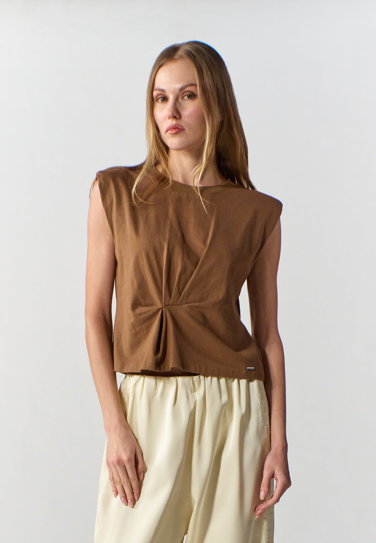 RAF Sax Extended Sleeve  Top (Brown)