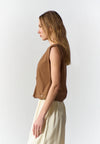 RAF Sax Extended Sleeve  Top (Brown)