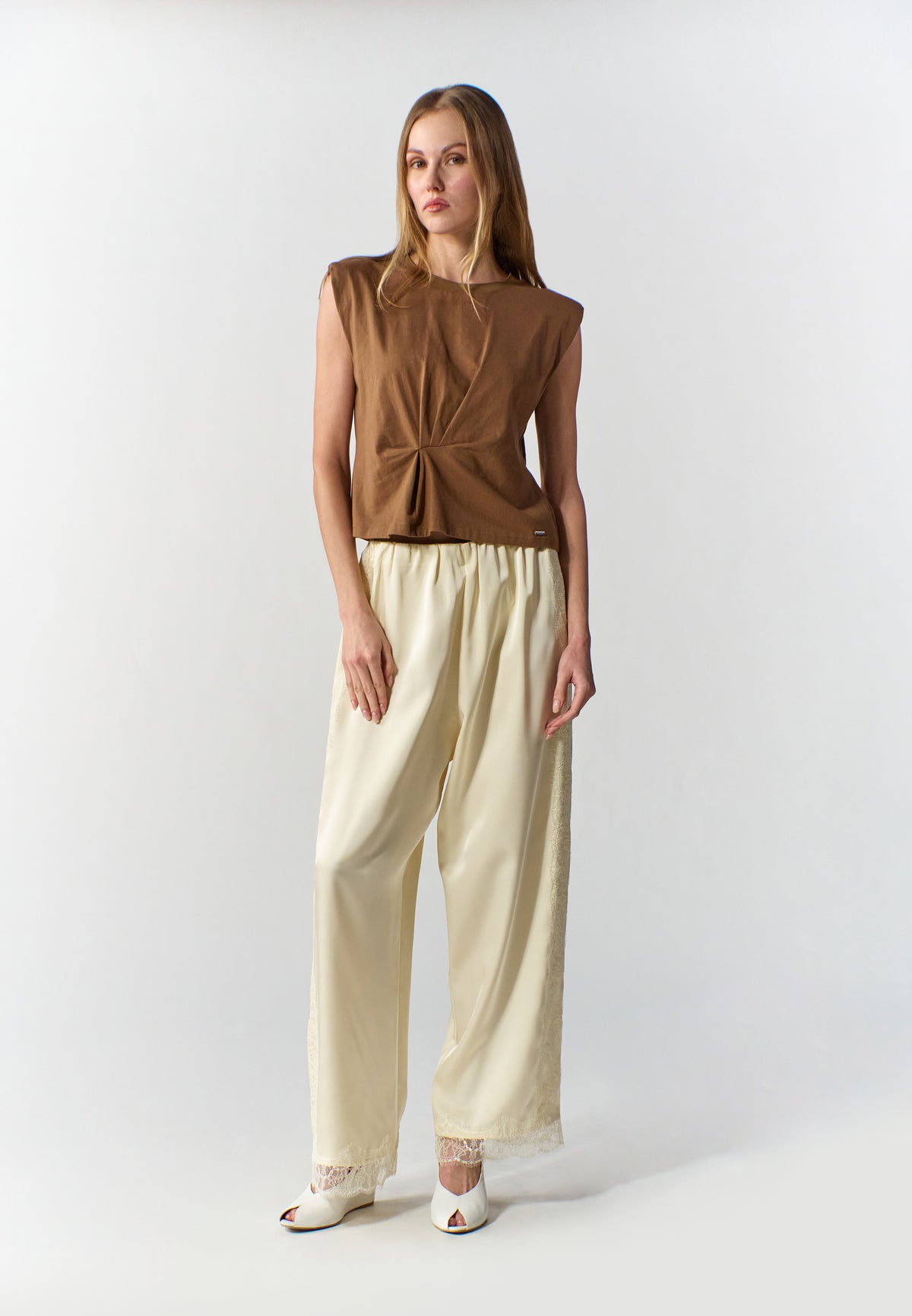 RAF Sax Extended Sleeve  Top (Brown)