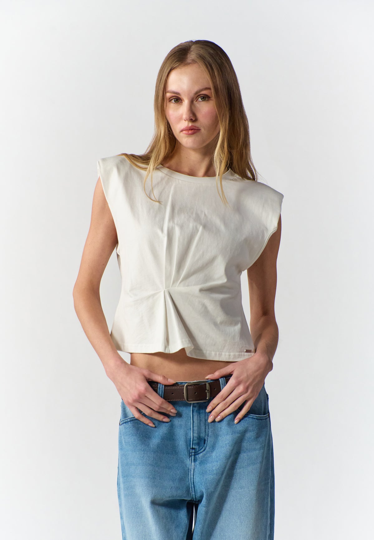 RAF Sax Extended Sleeve  Top (Offwhite)